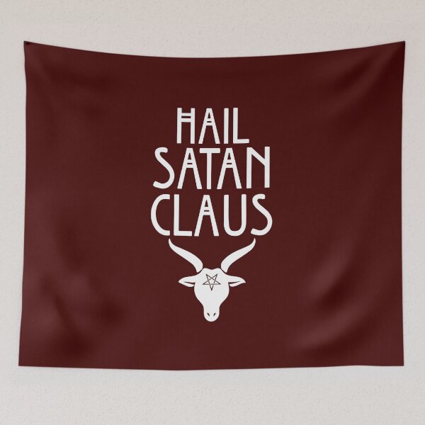 Item preview, Hail Satan Claus Christmas Baphomet Pentagram Pagan Antichristmas designed and sold by GRAPHICxBOMB.