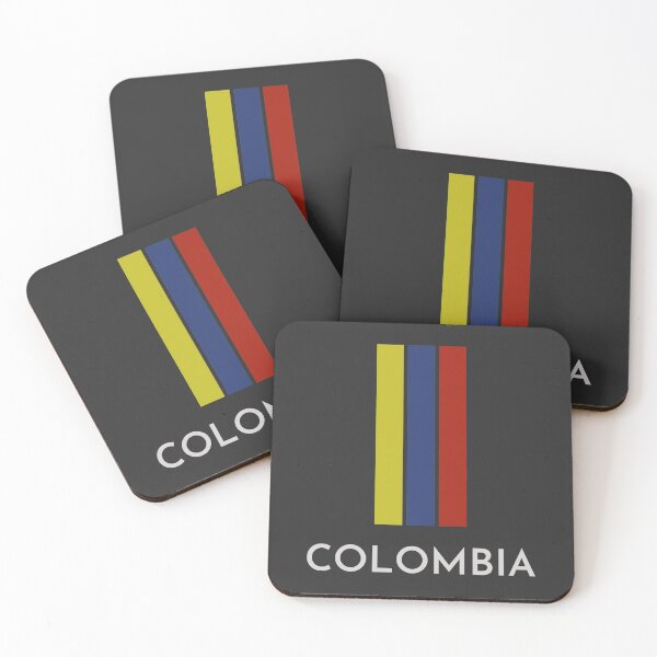 Colombian flag Coasters (Set of 4)
