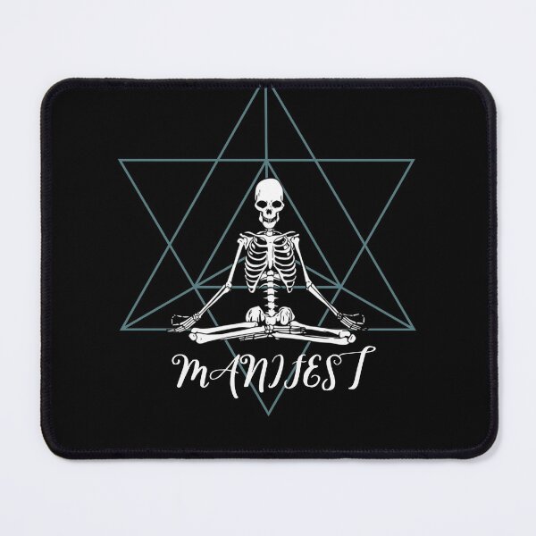 Artikelvorschau, Meditierendes Skelett Heilige Geometrie Spiritueller Schädel Halloween entworfen und verkauft von Goodvibesonly13.