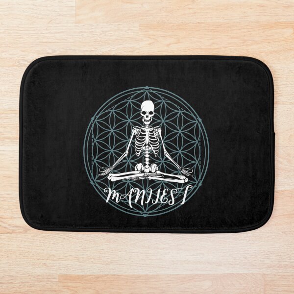 Item preview, Meditating Skeleton Sacred GeometrySpiritual Skull Halloween designed and sold by Goodvibesonly13.