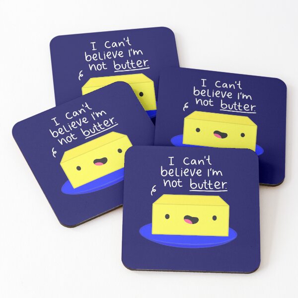 Item preview, I Can't Believe I'm Not Butter Funny Butter White Text designed and sold by SofiaSava01.