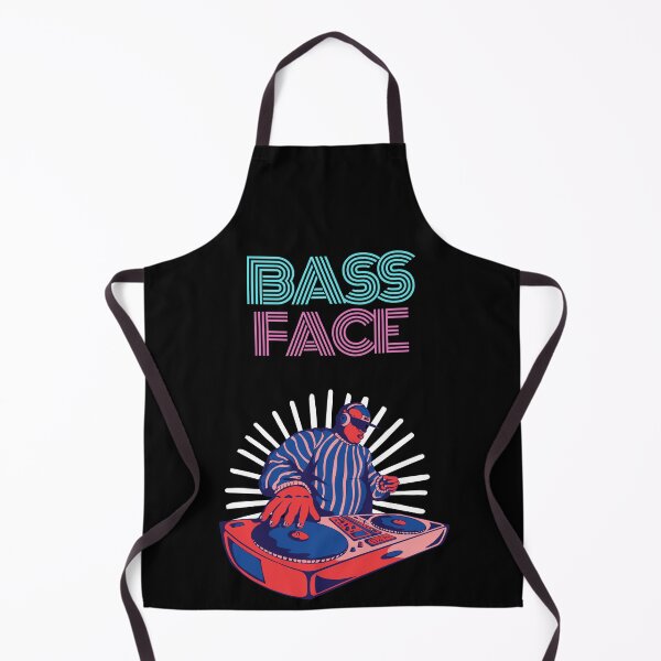 Item preview, Bass Face Duo Tone Techno DJ design designed and sold by kristerrr1.