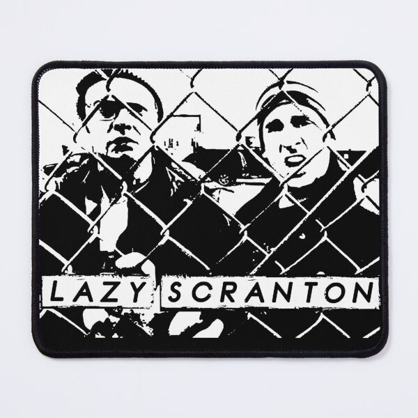 Aperçu de l'œuvre Lazy Scranton The Office Michael et Dwight rappent The Electric City créée et vendue par GRAPHICxBOMB.