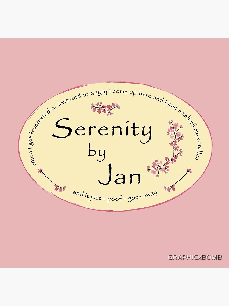 "Serenity by Jan The Office Jan's Candles " Throw Pillow by