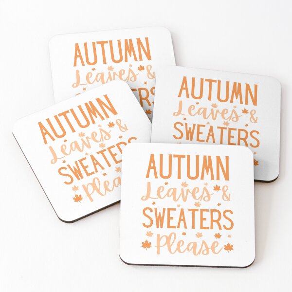 Item preview, Autumn Leaves & Sweaters Please designed and sold by Presto Prints Design.