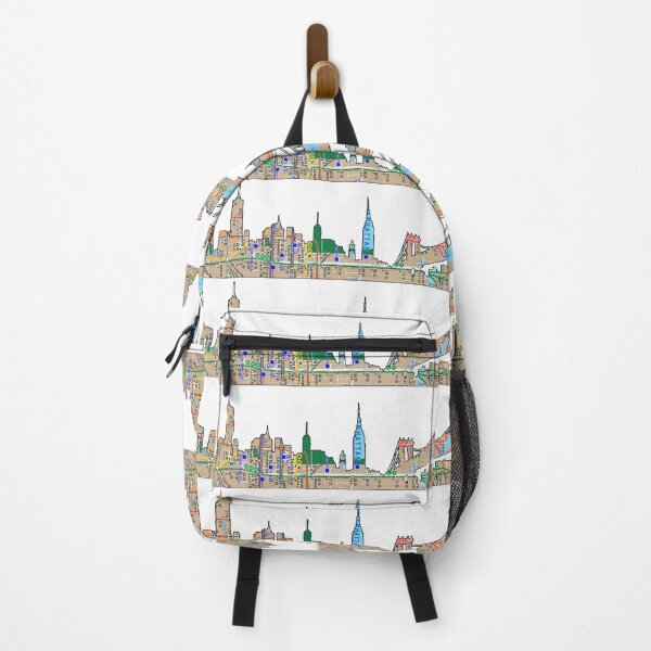 Item preview, NEW YORK CITY SKYLINE SUBWAY MAP designed and sold by hookink.