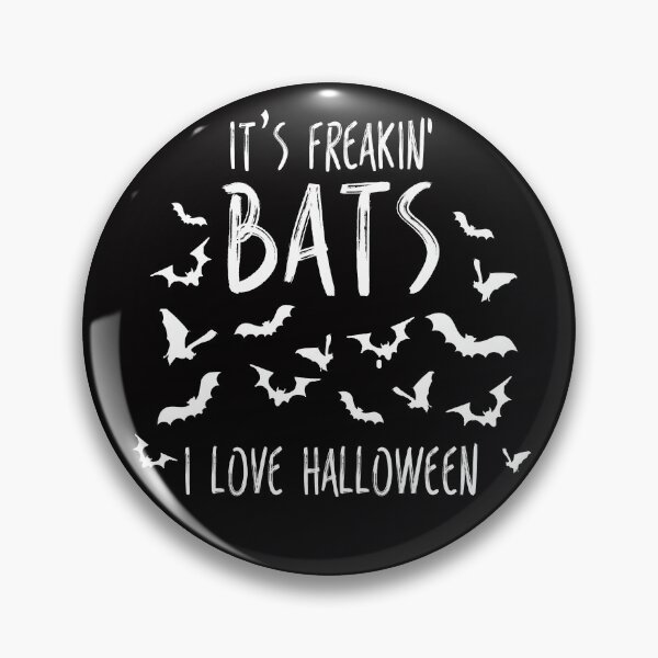 Item preview, It's Freakin Bats I Love Halloween Funny Meme Quote designed and sold by GRAPHICxBOMB.