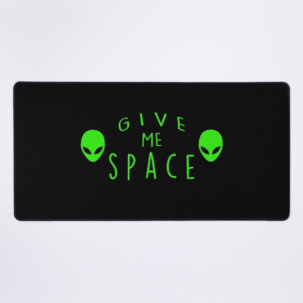 Item preview, Give Me Space Green Alien Heads Outer Space Social Distancing Introvert designed and sold by GRAPHICxBOMB.
