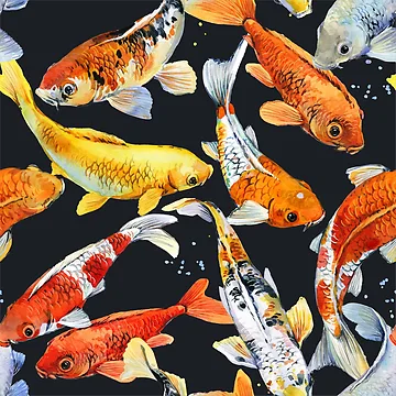 Artwork thumbnail, Swimming Fish by Rozoon