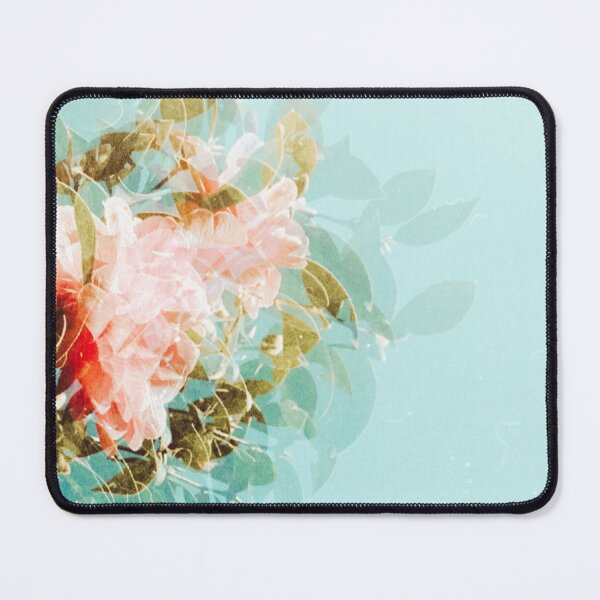 Item preview, Soft Pink Flower on Aqua designed and sold by NaluandLulu.