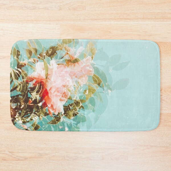 Item preview, Soft Pink Flower on Aqua designed and sold by NaluandLulu.