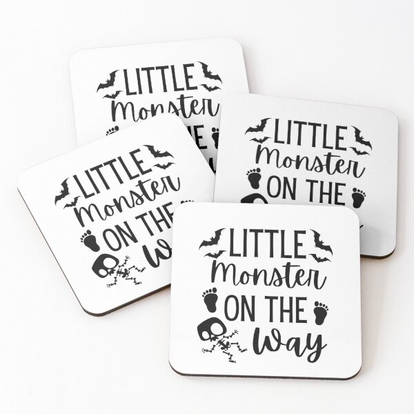 Item preview, Little Monster On The Way | Pregnancy Announcement designed and sold by Presto Prints Design.