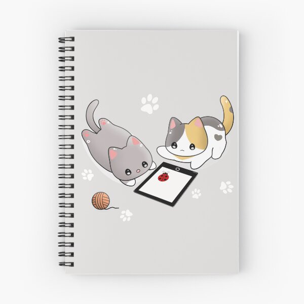 Item preview, Cute cats catching bug on iPad designed and sold by Moshicat.