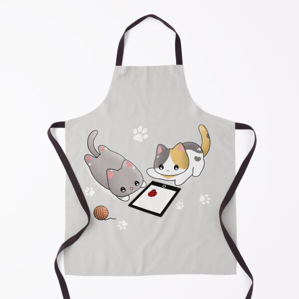Item preview, Cute cats catching bug on iPad designed and sold by Moshicat.