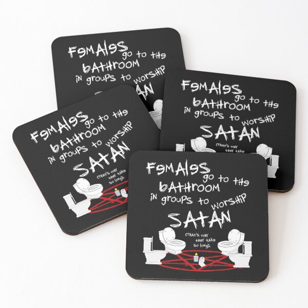 Item preview, Females Go To the Bathroom in Groups To Worship Satan designed and sold by acquiesce13.