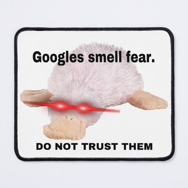 Item preview, Webkinz waddles googles smell fear. Do not trust them meme designed and sold by dyslsexyia.