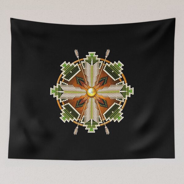 Item preview, Green Native American Style Mandala designed and sold by Naumaddic Arts.