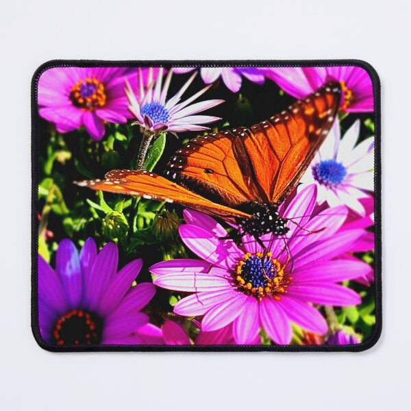Item preview, MONARCH BUTTERFLY & PURPLE DAISIES designed and sold by Steffi August.