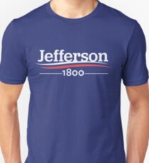 Camiseta ajustada HAMILTON Musical THOMAS JEFFERSON 1800 Burr Election of 1800