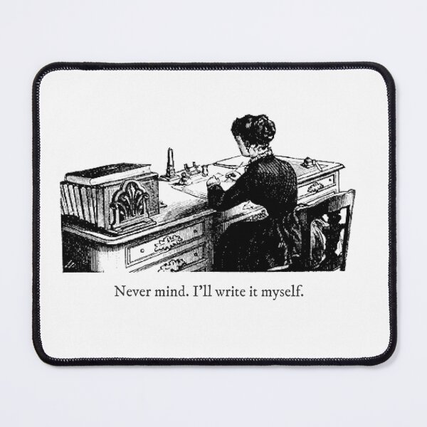 Item preview, Never mind. I'll write it myself. designed and sold by Hawthorn Mineart.