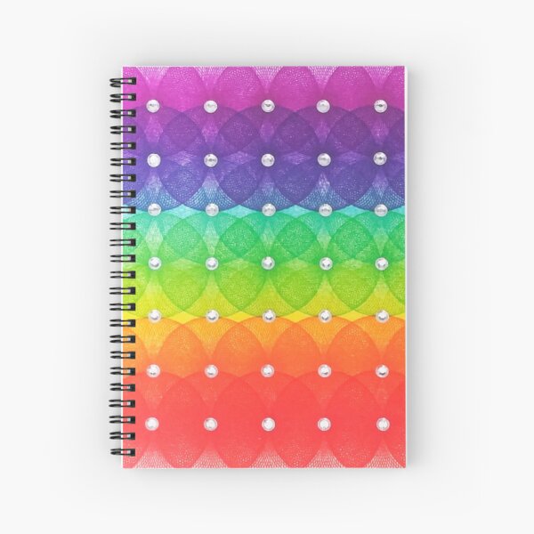 Handmade 80´s Spirographs Spiral Notebook