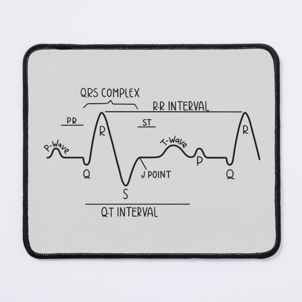 Item preview, Hand Drawn Normal Electrocardiogram ECG Black designed and sold by SofiaSava01.