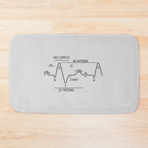 Item preview, Hand Drawn Normal Electrocardiogram ECG Black designed and sold by SofiaSava01.