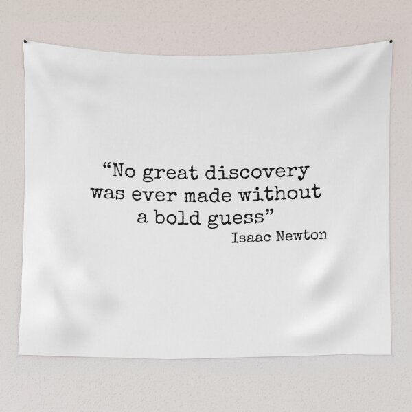 Item preview, Isaac Newton Quote - Physics, Law Of Gravity, Universe, Genius, Geek, Nerd designed and sold by jadedscientist.