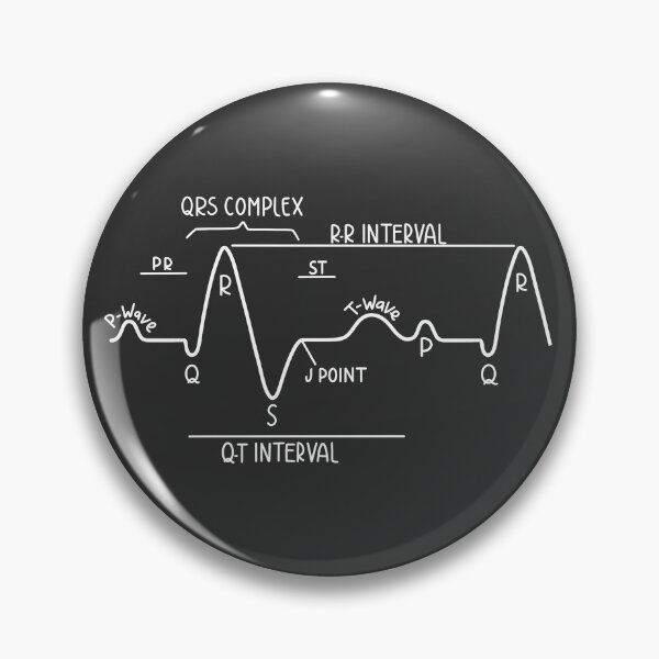 Item preview,  Hand Drawn Normal Electrocardiogram White designed and sold by SofiaSava01.