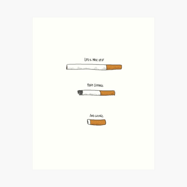 Cigarettes Art Print