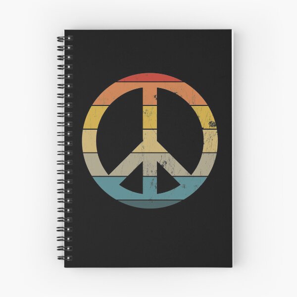 Artikelvorschau, Vintage Peace Sign Distressed Hippie Sunset Retro Style entworfen und verkauft von MerchLovers.