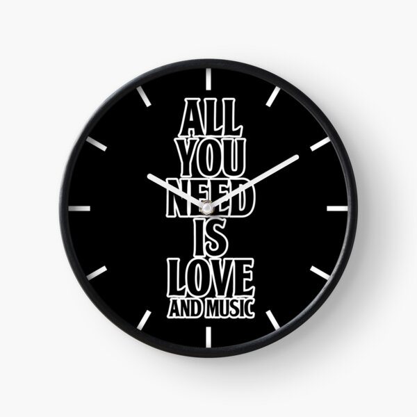All You Need Is Love And Music Clock