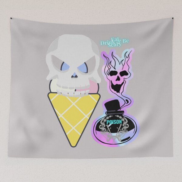 Item preview, Ghostly Ice-cream Cone Spirit Poisonous Ghoul Eat Drink & Be Scary  designed and sold by Darlene Douglas-Jackson.