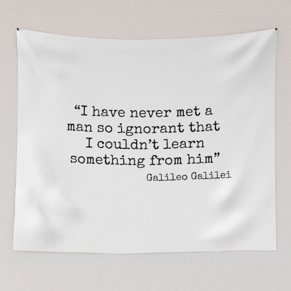 Item preview, Galileo Galilei Quote - Physics, Astronomy, Universe, Space, Genius, Geek, Nerd designed and sold by jadedscientist.