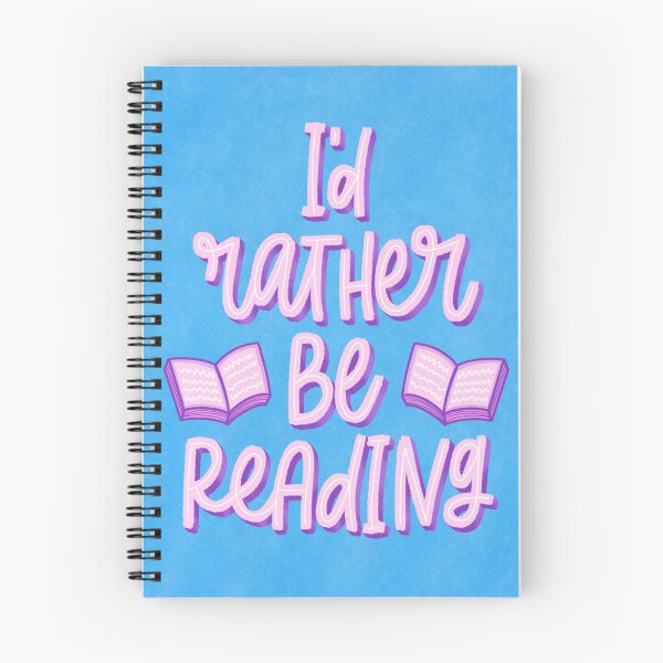 Aperçu de l'œuvre Je préfère lire - Book Lover Quote - Blue créée et vendue par TheBubblyType.