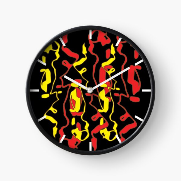 Frizzle Sticks but on black Clock