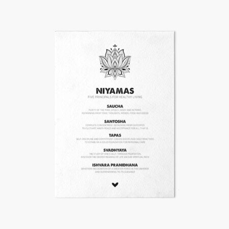 Item preview, Patanjali 8 Limbs of Yoga – NIYAMAS designed and sold by KimiBloom.