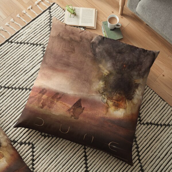 Dune 2020 Battle On Arrakis Floor Pillow