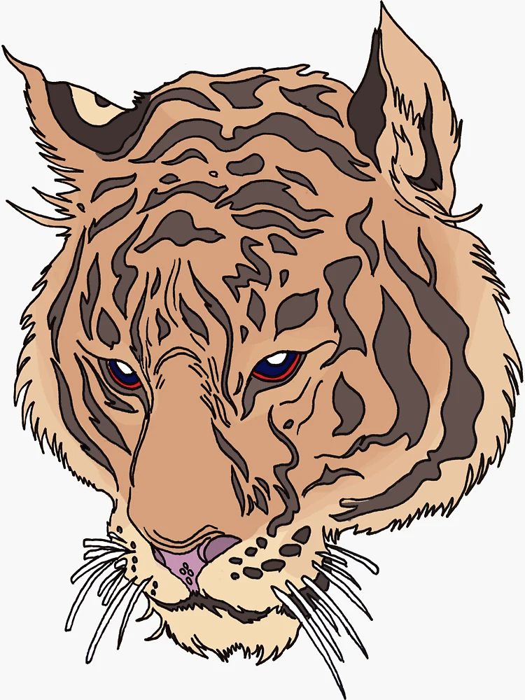 National Animal of South Korea: Siberian Tiger Sticker for Sale