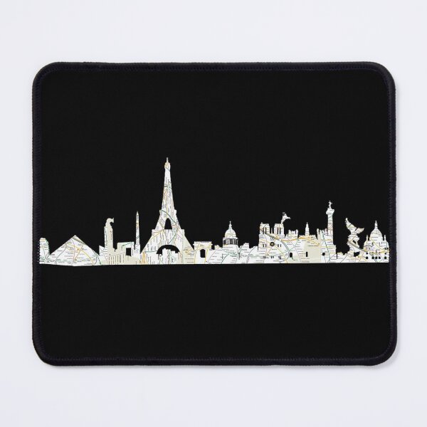 Item preview,  the Paris Metro system with the Paris skyline Paris, France, subway map designed and sold by hookink.
