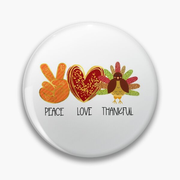 Item preview,  Peace Love Thankful - Thanksgiving- Fall Thanksgiving Gifts designed and sold by younghopes.
