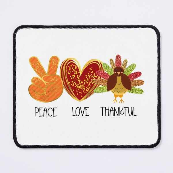 Item preview,  Peace Love Thankful - Thanksgiving- Fall Thanksgiving Gifts designed and sold by younghopes.