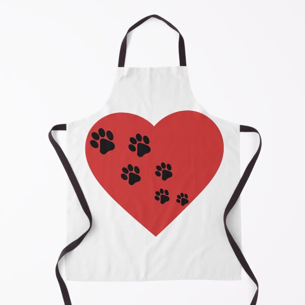 Item preview, Dogs Leave Pawprints on Your Heart | Red Heart with Paw Pattern| I Love my Fur Baby designed and sold by birdsofthePNW.