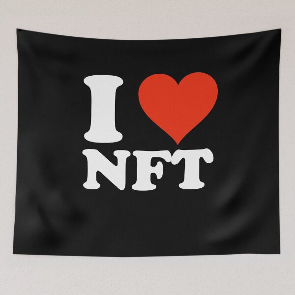 Item preview, I Love NFT - Krypto Non-Fungible Token Crypto Art designed and sold by Sutra-Lotus-Co.