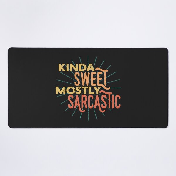 Item preview, Kinda Sweet Mostly Sarcastic Vintage Retro style designed and sold by ShyOwlet.