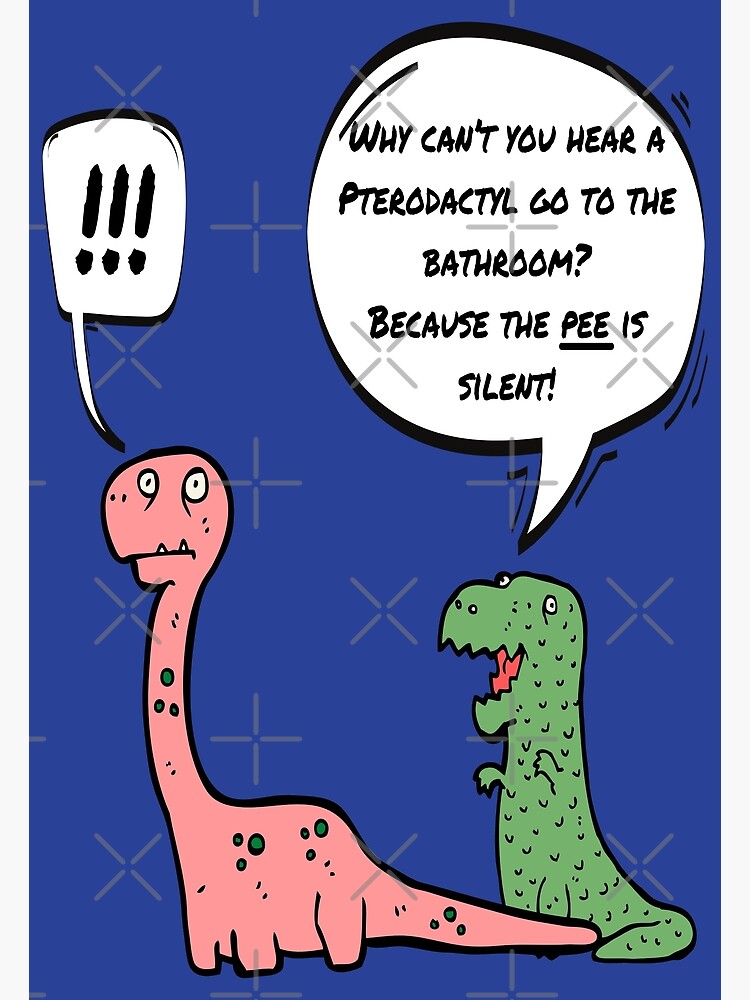 Funny Trex Joke- Pterodactyl Pun Photographic Print for Sale by goodguy53