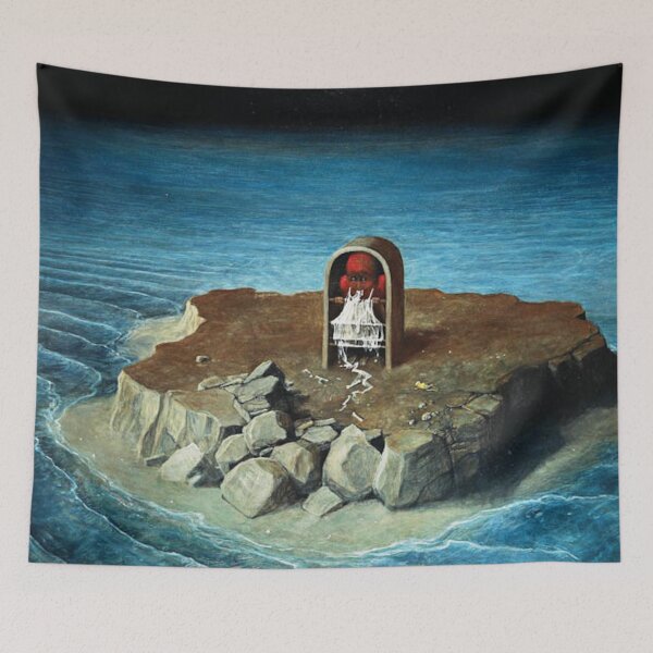 Item preview, Untitled (Island), by Zdzisław Beksiński designed and sold by JustContemplate.