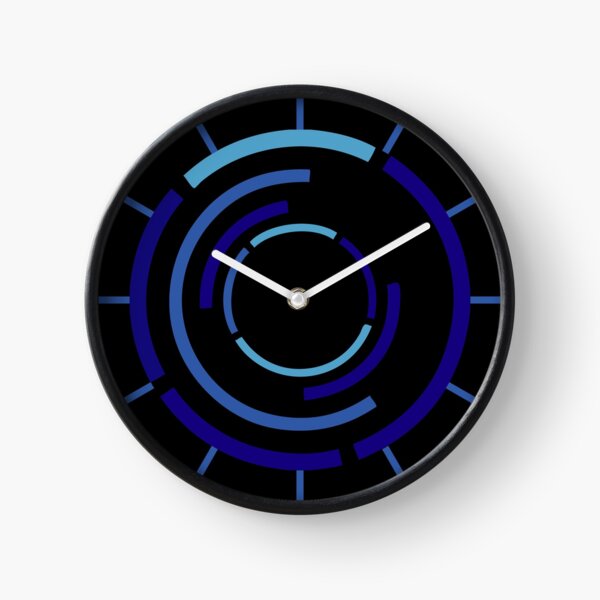 Circles Blue Clock