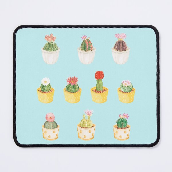 Item preview, Pack of Watercolor Potted Cactuses for Cacti Lovers designed and sold by ShyOwlet.