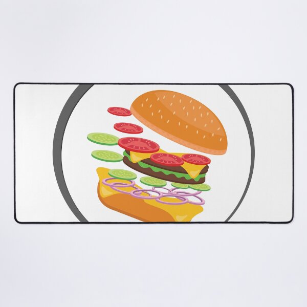 Item preview, Awesome Burger falling down - I love Burger designed and sold by thewishdesigns.